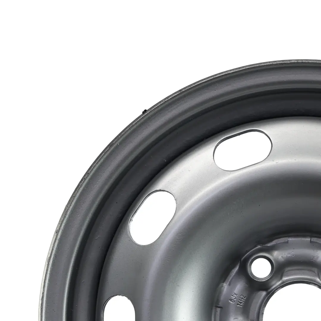 Felga Stalowa Srebrna 14" 8J ET:38 do VW Volkswagen Golf IV o numerze 1J0601027N VW Volkswagen Golf IV Felga Stalowa Srebrna 14" 8J ET:38 - SKU 1J0601027N-3 - Numer Części 1J0601027N