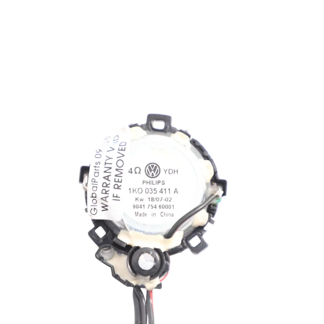 VW Volkswagen Golf 5 Porte Avant Tweeter Haut Parleur Gauche 1K0035411C - SKU 1K0035411A - Numéro de pièce 1K0035411A