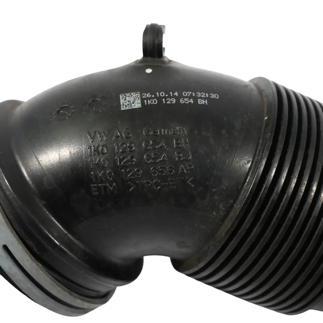 VW New Beetle Turbo Intercooler Tubo Di Aspirazione Aria 2.0 TDI - SKU 1K0129654BH - Numero di parte 1K0129654BH