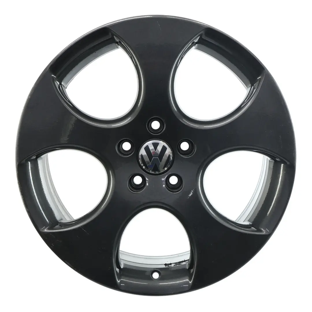 VW Volkswagen Golf Mk5 Black Wheel Alloy Rim 18" 7.5J ET:51 - SKU 1K0601025BA-1 - Part number 1K0601025BA