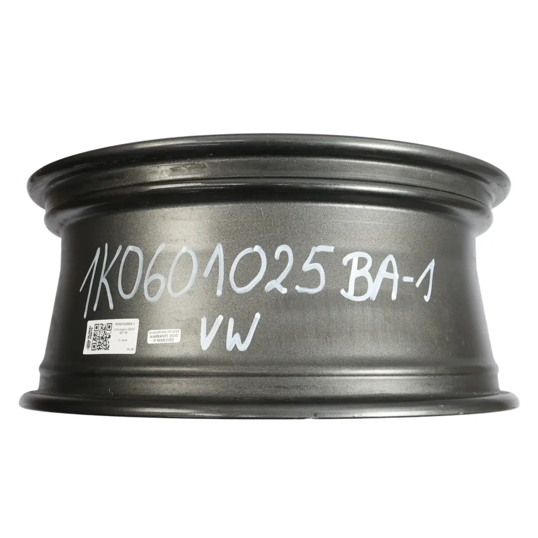 VW Volkswagen Golf Mk5 Black Wheel Alloy Rim 18" 7.5J ET:51 - SKU 1K0601025BA-1 - Part number 1K0601025BA