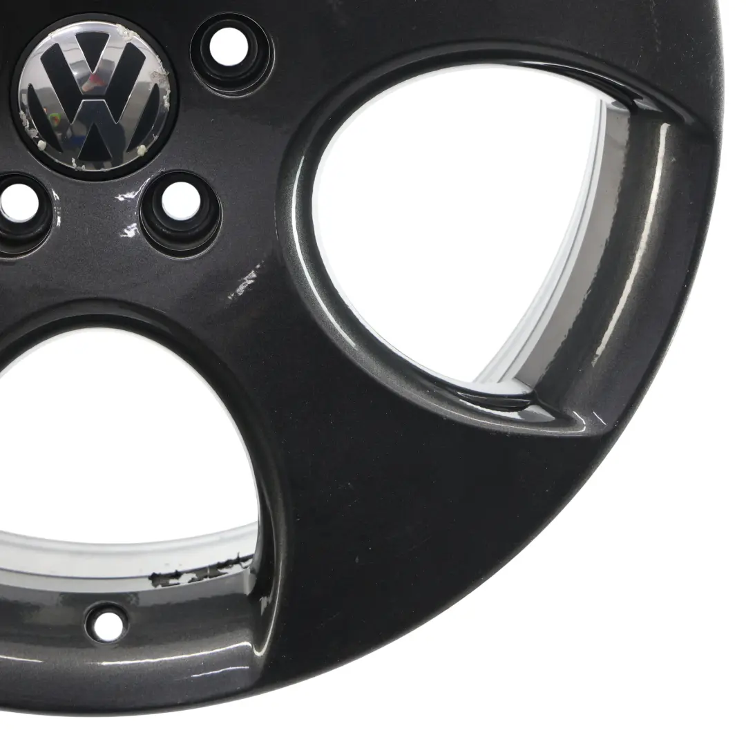 VW Volkswagen Golf Mk5 Black Wheel Alloy Rim 18" 7.5J ET:51 - SKU 1K0601025BA-1 - Part number 1K0601025BA