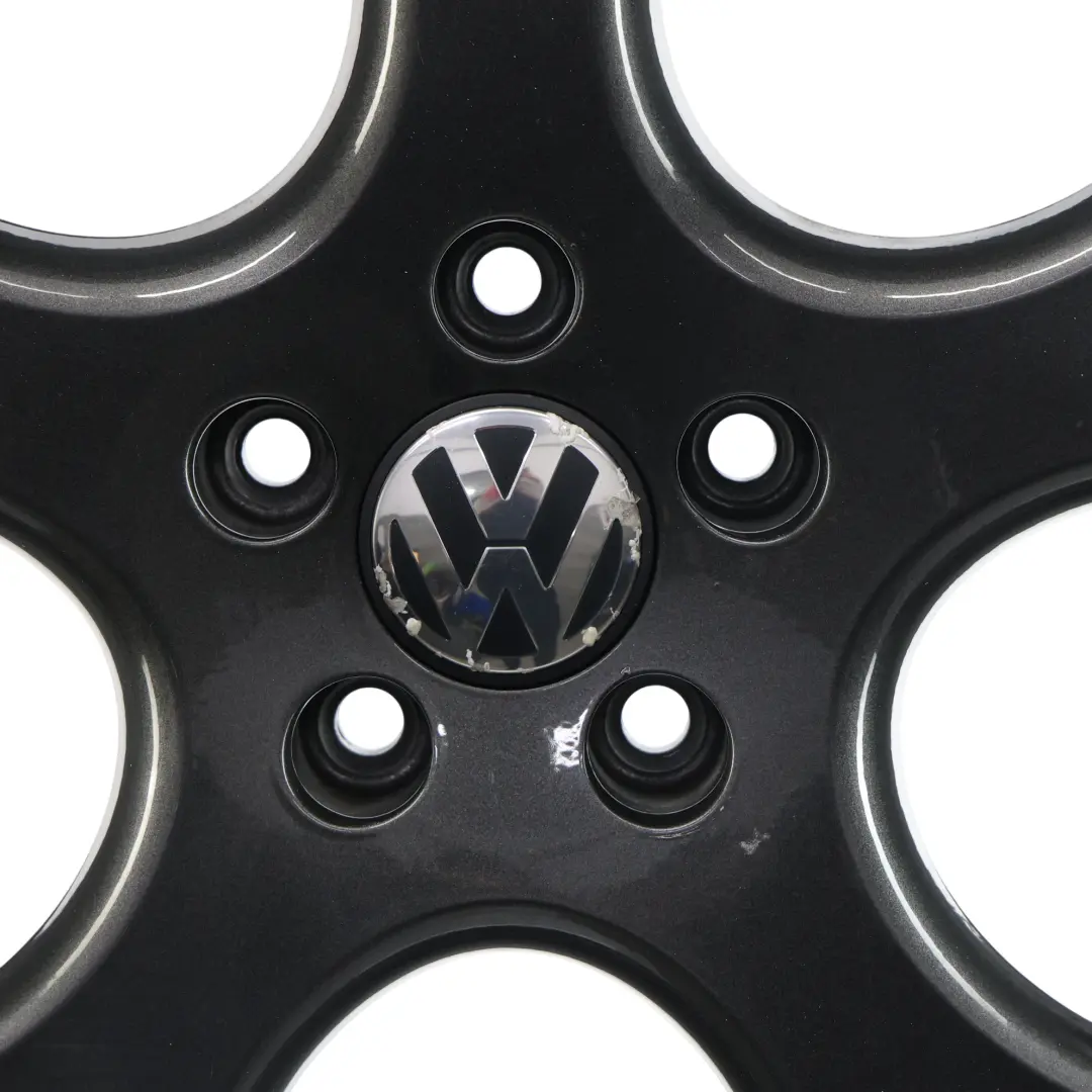VW Volkswagen Golf Mk5 Black Wheel Alloy Rim 18" 7.5J ET:51 - SKU 1K0601025BA-1 - Part number 1K0601025BA