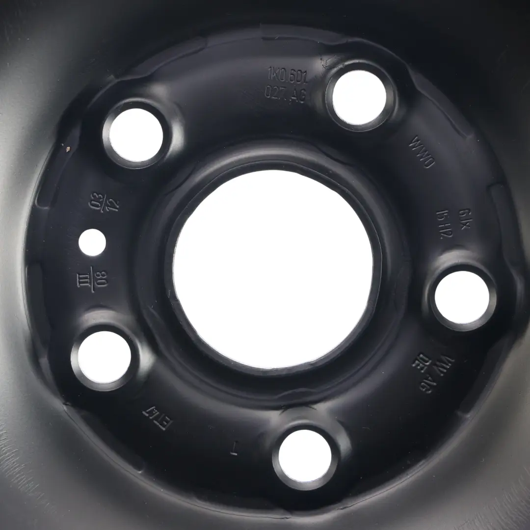 Volkswagen Golf Mk7 Steel Wheel Alloy Rim 15" 6J ET:47 - SKU 1K0601027AG - Part number 1K0601027AG