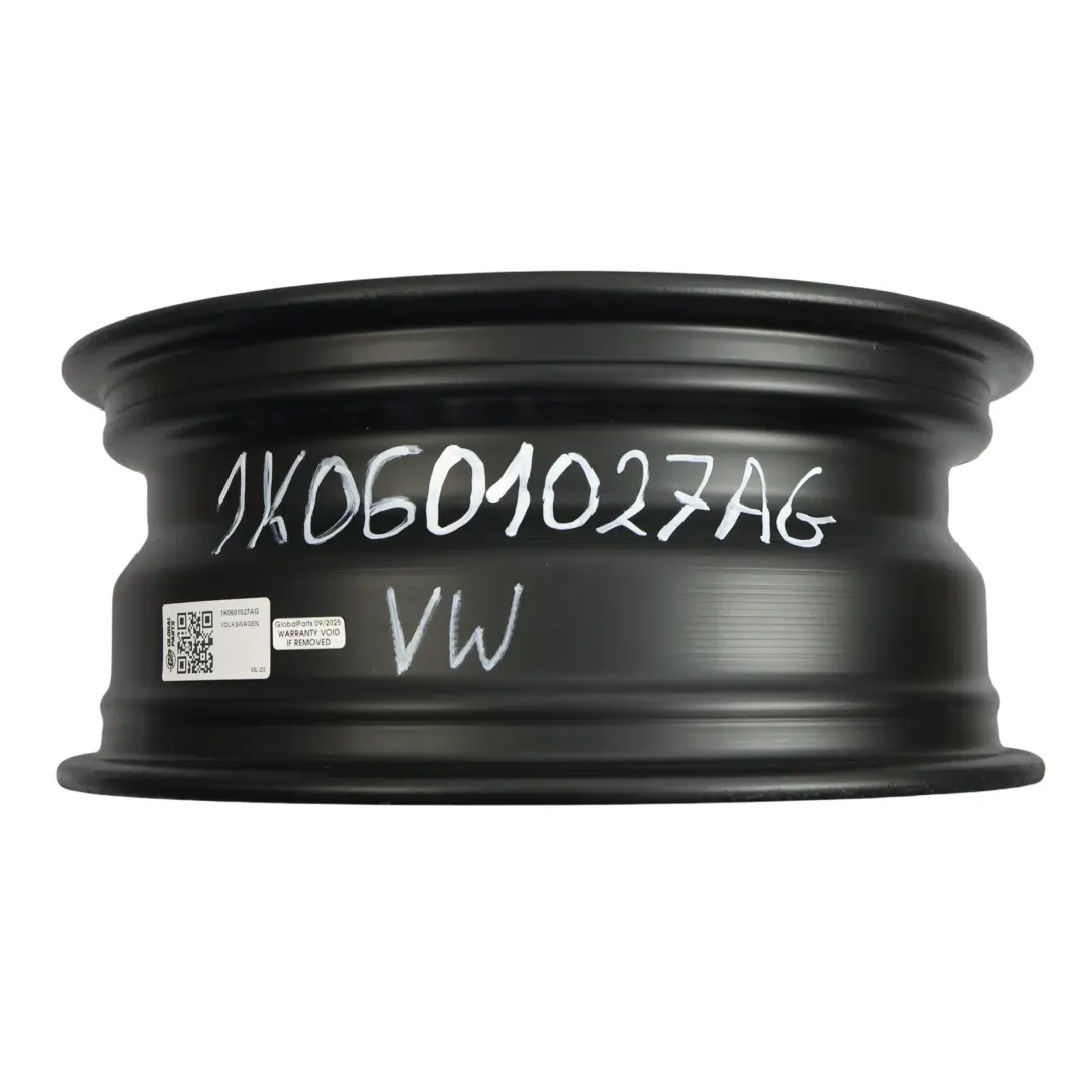 Stahlfelge Leichtmetallfelge 15" 6J ET:47 für Volkswagen Golf Mk7 mit Teilenummer 1K0601027AG Volkswagen Golf Mk7 Stahlfelge Leichtmetallfelge 15" 6J ET:47 - SKU 1K0601027AG - Teilenummer 1K0601027AG
