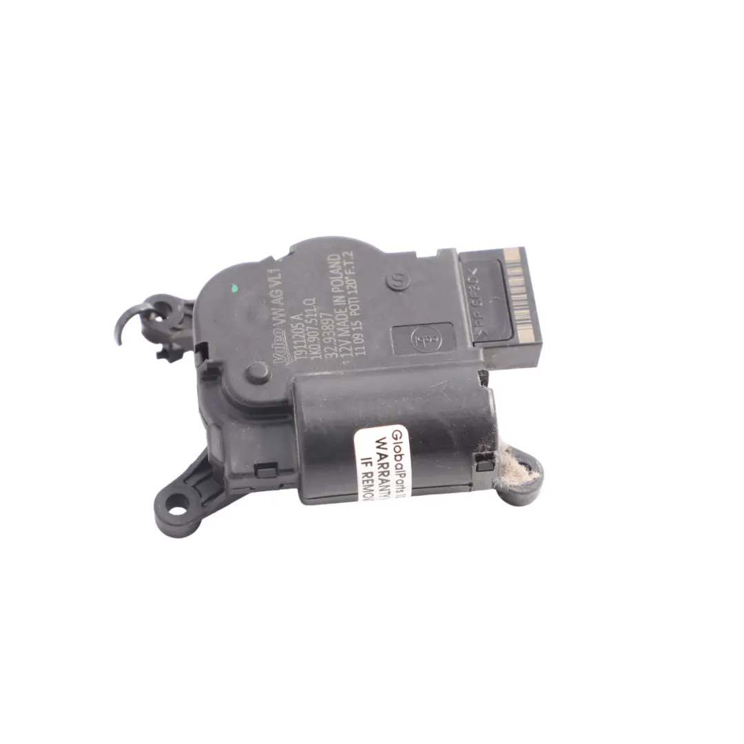 VW Volkswagen Sharan 7N Actionneur Moteur Volet Chauffage Référence - SKU 1K0907511Q - Numéro de pièce 1K0907511Q