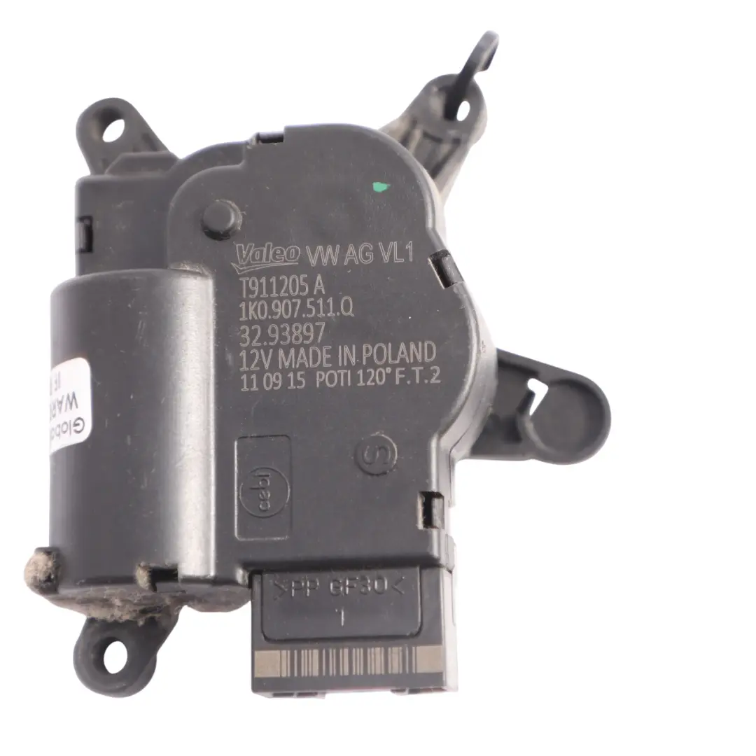 VW Volkswagen Sharan 7N Heater Flap Motor Actuator Unit Left N/S - SKU 1K0907511Q - Part number 1K0907511Q