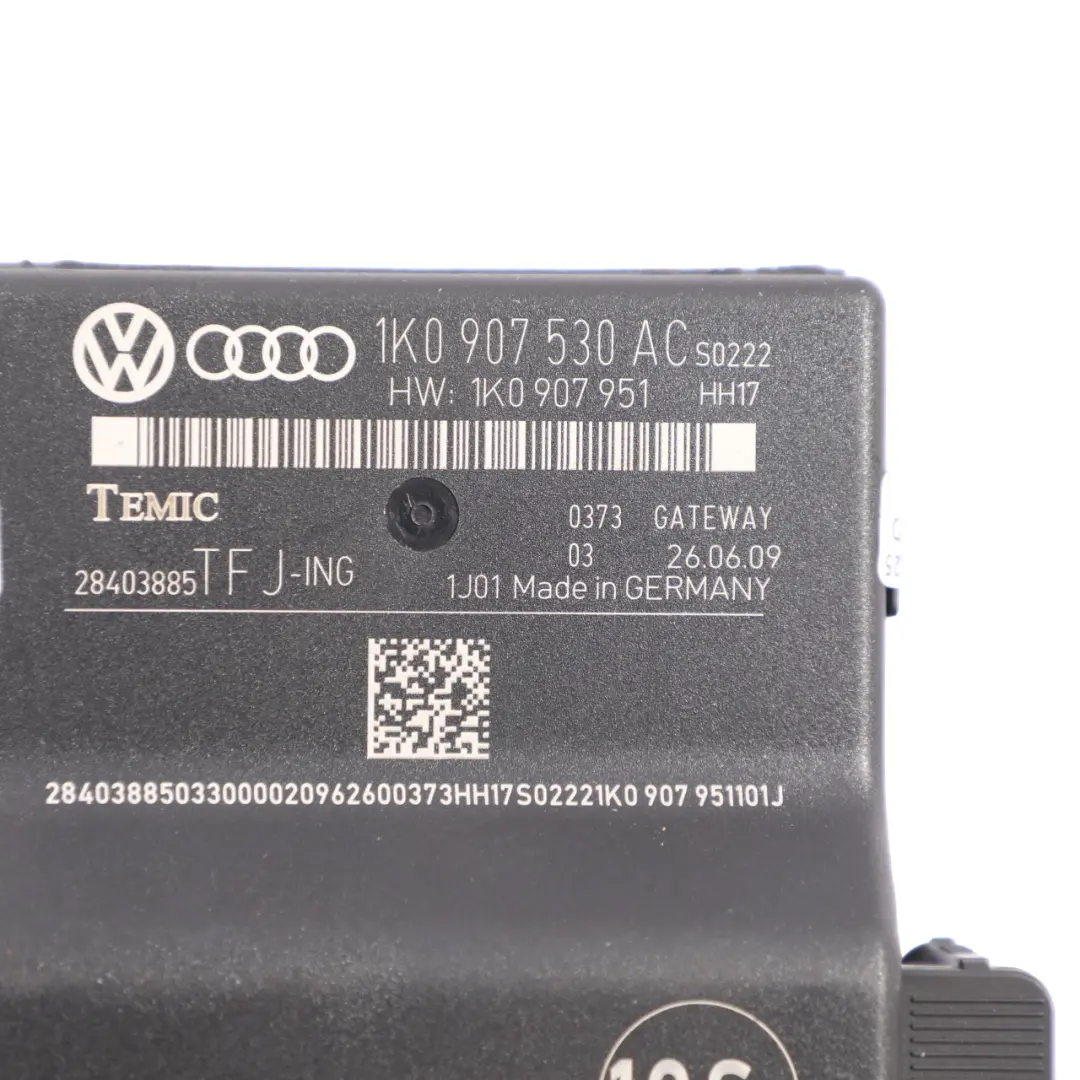 Audi A3 8P Central Gateway Control Unit Module Relay ECU - SKU 1K0907530AC - Part number 1K0907530AC