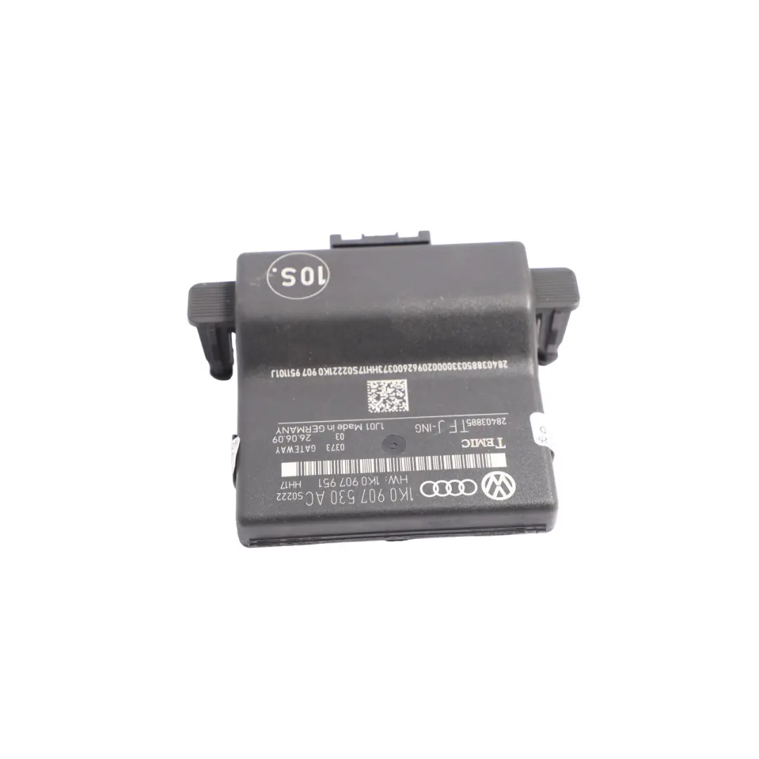 Central Gateway Control Unit Module Relay ECU to Audi A3 8P with Part number 1K0907530AC Audi A3 8P Central Gateway Control Unit Module Relay ECU - SKU 1K0907530AC - Part number 1K0907530AC