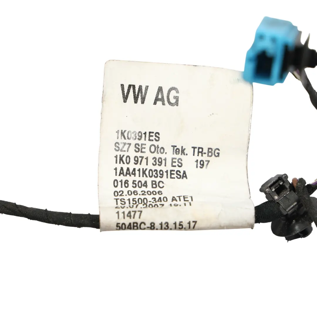 VW Golf Mk5 Seat Well Cable Front Left N/S Wiring Loom Harness - SKU 1K0971391ES - Part number 1K0971391ES