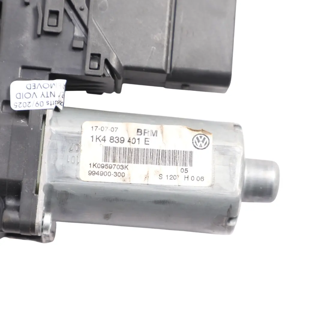 Mk6 Regulador Eléctrico Motor Ventana Trasera Izquierda 1K4839401D para VW Golf con número de pieza 1K4839401E VW Golf Mk6 Regulador Eléctrico Motor Ventana Trasera Izquierda 1K4839401D - SKU 1K4839401E - Número de pieza 1K4839401E