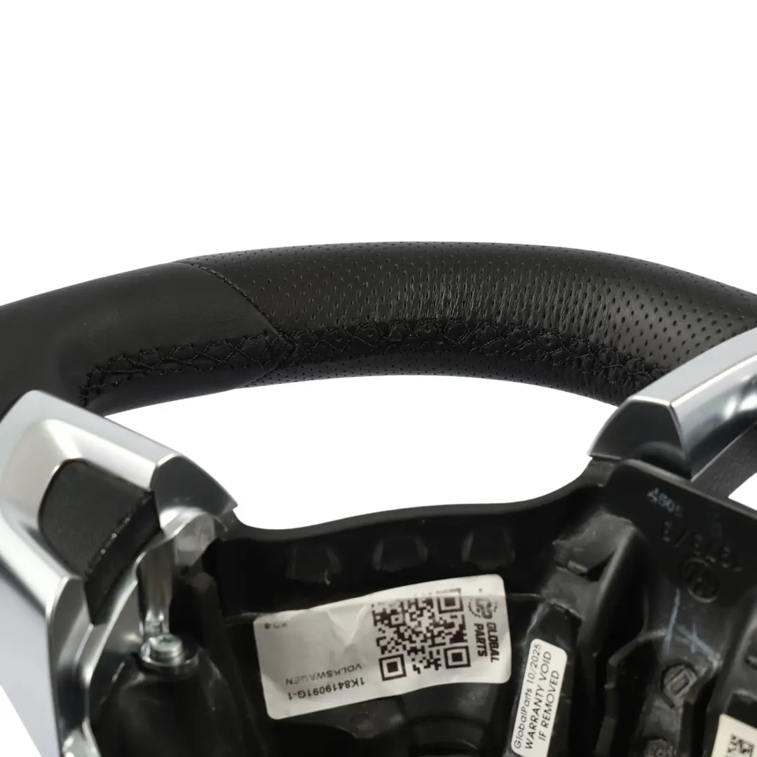 VW Volkswagen Scirocco Steering Wheel NEW Black Leather - SKU 1K8419091G-1 - Part number 1K8419091G