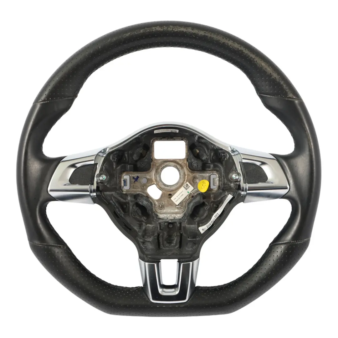 VW Volkswagen Scirocco Steering Wheel Black Leather - SKU 1K8419091G - Part number 1K8419091G