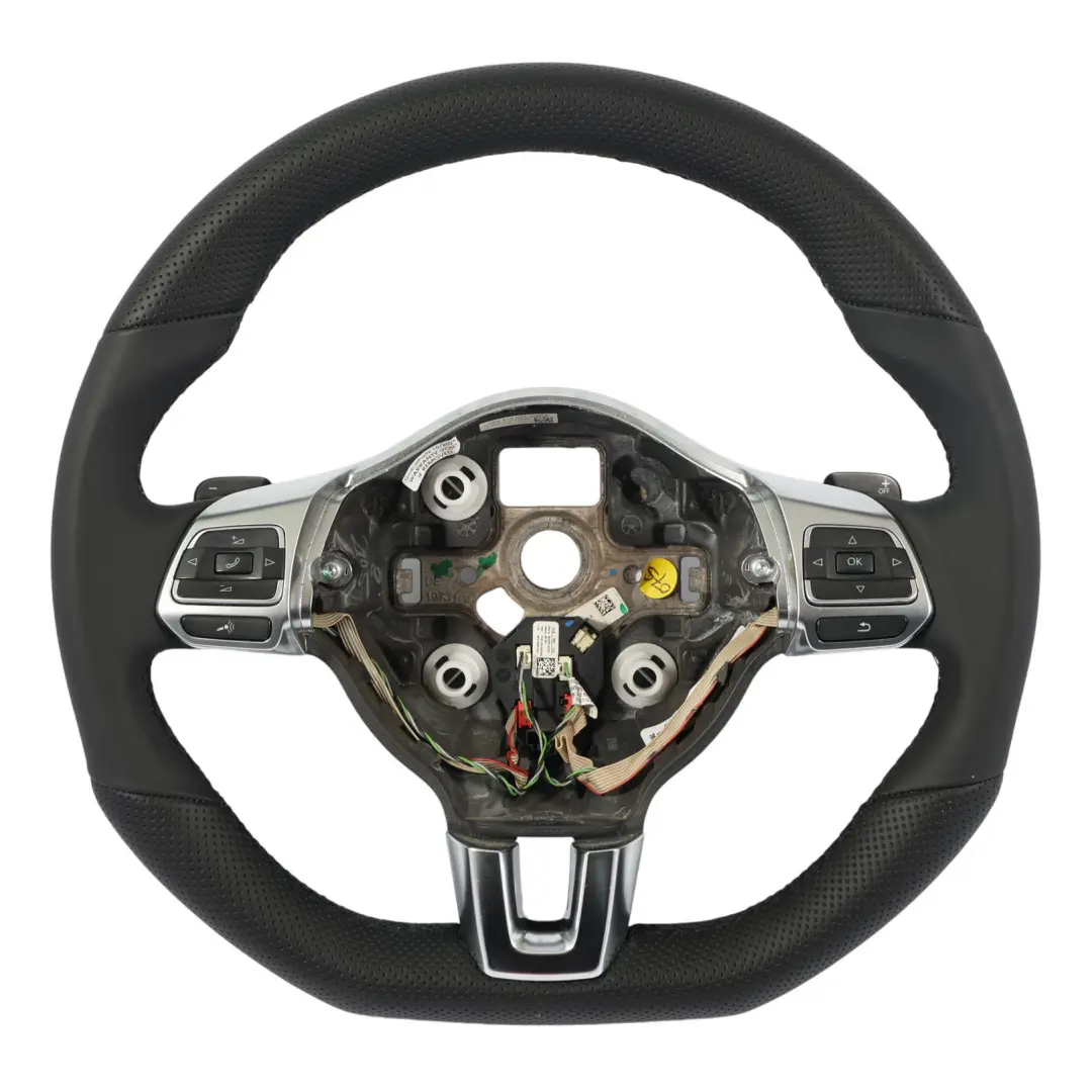 VW Volkswagen Scirocco Lenkrad NEU Schwarz Leder Flachboden - SKU 1K8419091J-1 - Teilenummer 1K8419091J