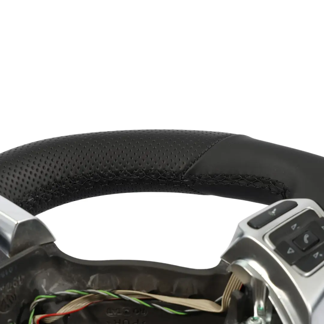 NUOVO In Pelle Nera Fondo Piatto per VW Volkswagen Scirocco Volante con numero di parte 1K8419091J VW Volkswagen Scirocco Volante NUOVO In Pelle Nera Fondo Piatto - SKU 1K8419091J-1 - Numero di parte 1K8419091J