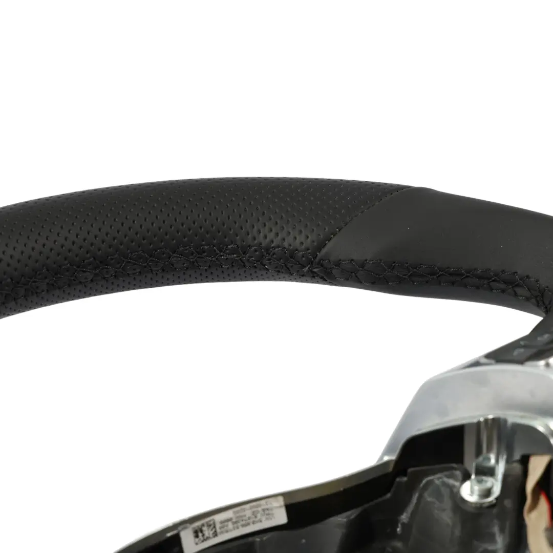 VW Volkswagen Scirocco Volante NUOVO In Pelle Nera Fondo Piatto - SKU 1K8419091J-1 - Numero di parte 1K8419091J