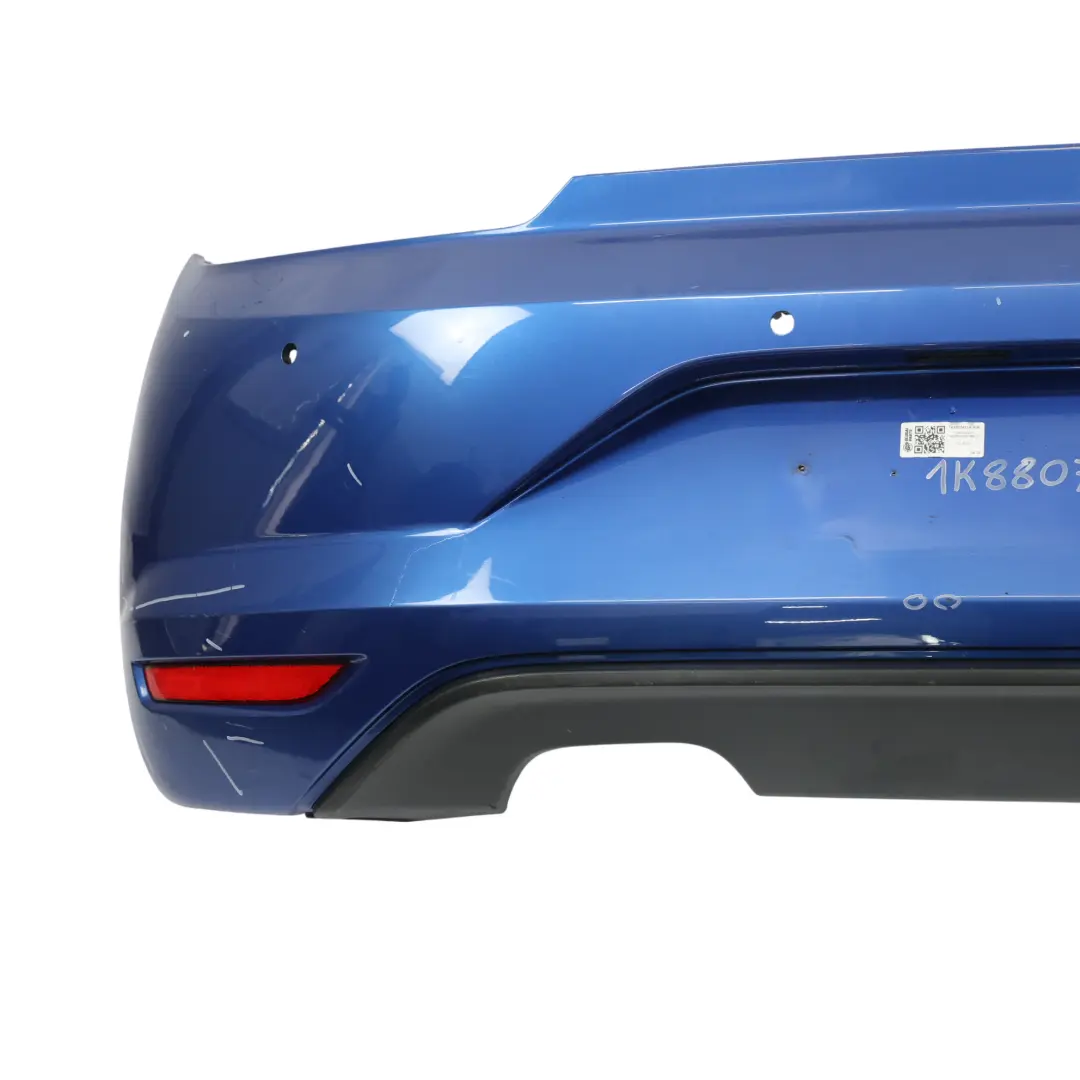VW Scirocco Mk3 Zderzak Tylny Polift Rising Blue Niebieski Metalik - R5Z - SKU 1K8807421R-RIB - Numer Części 1K8807421R
