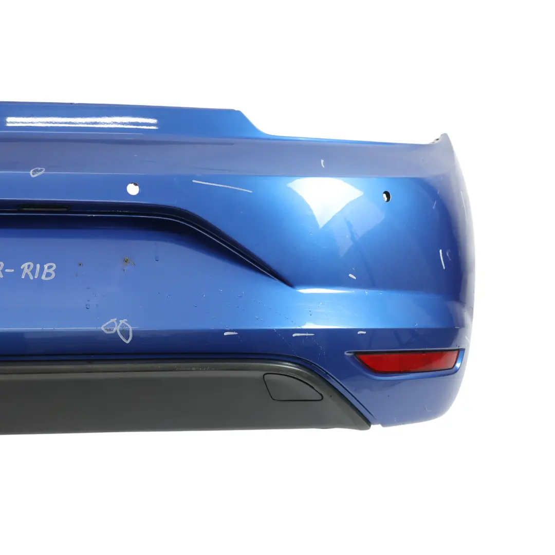 VW Scirocco Mk3 Zderzak Tylny Polift Rising Blue Niebieski Metalik - R5Z - SKU 1K8807421R-RIB - Numer Części 1K8807421R