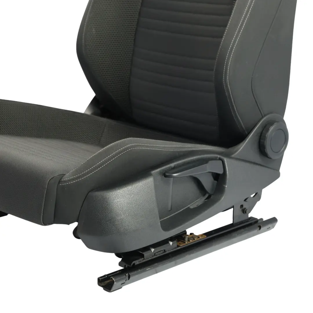 Volkswagen Scirocco Mk3 3Dr Seat Front Left N/S Fabric Black Grey - SKU 1K8881805AL-1 - Part number 1K8881805AL