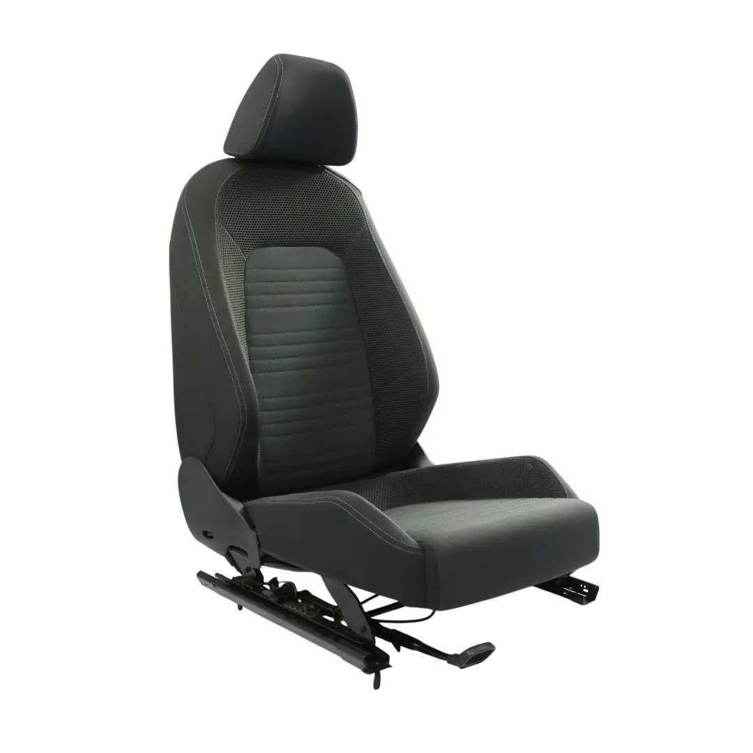 Volkswagen Scirocco Mk3 3Dr Seat Front Left N/S Fabric Black Grey - SKU 1K8881805AL-1 - Part number 1K8881805AL