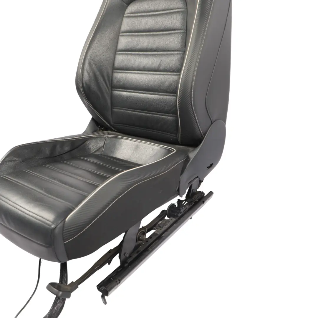 Volkswagen Scirocco Mk3 3 Door Front Seat Heated Fabric Black Ceramic Right O/S - SKU 1K8881806CP - Part number 1K8881806CP