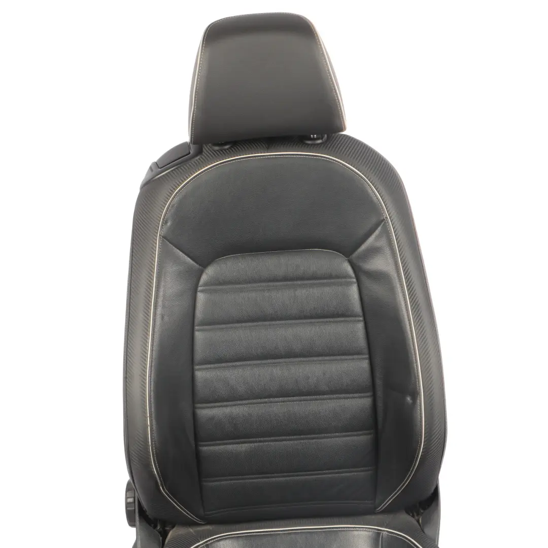 Volkswagen Scirocco Mk3 3 Door Front Seat Heated Fabric Black Ceramic Right O/S - SKU 1K8881806CP - Part number 1K8881806CP