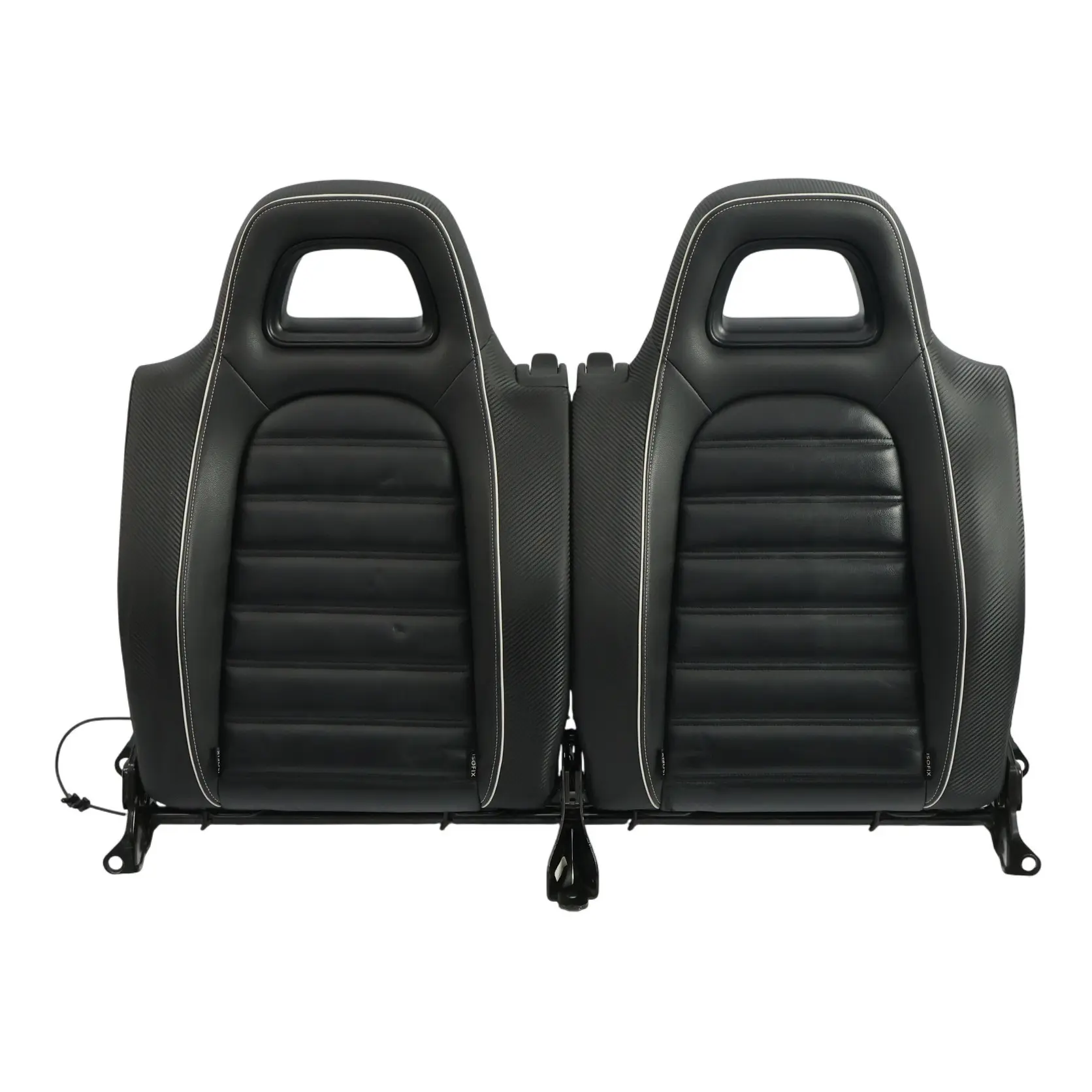 Volkswagen Scirocco III Respaldo Asiento Trasero Funda Cuero Tela Negro Ceramica