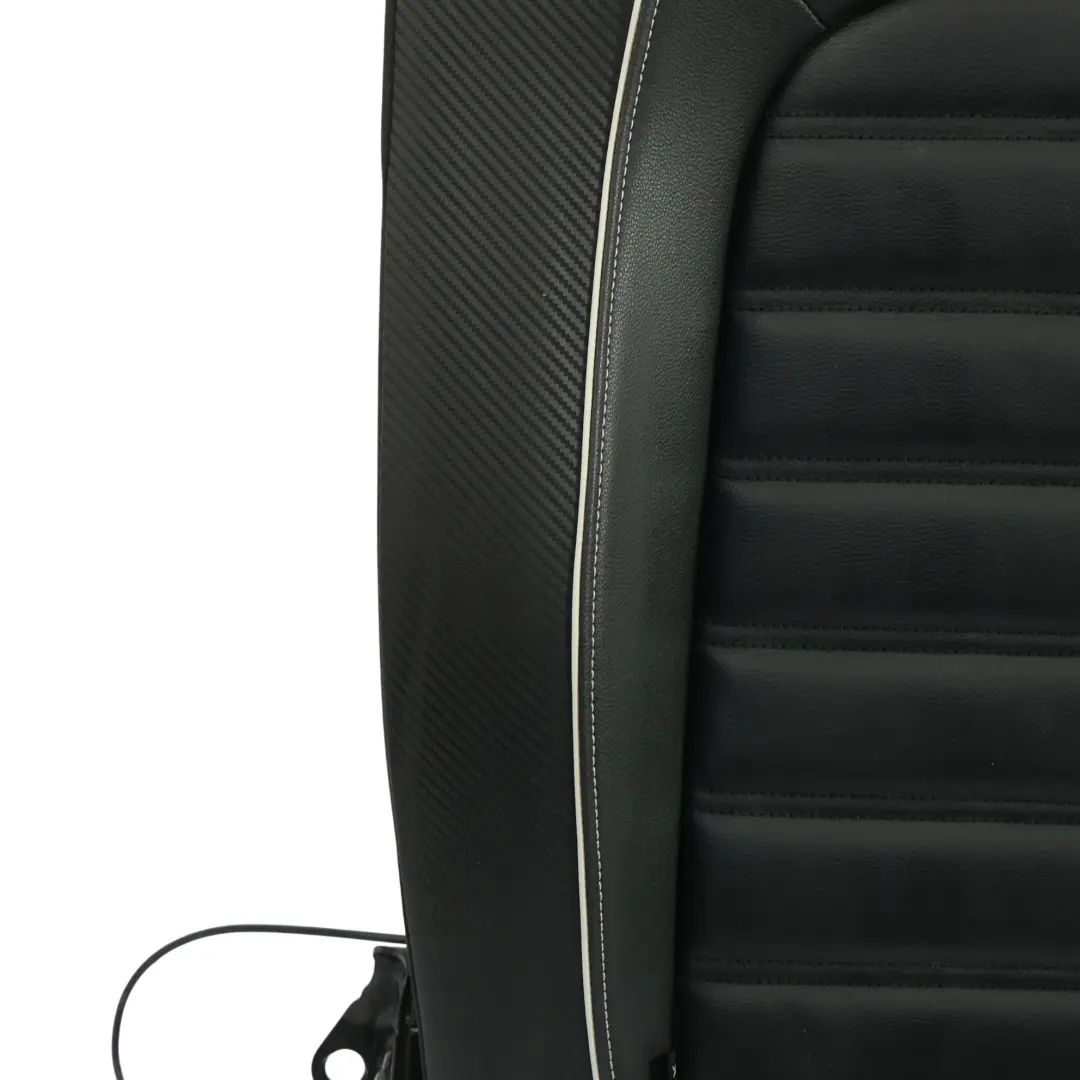 Volkswagen Scirocco III Rear Seat Backrest Cover Leather Fabric Black Ceramic - SKU 1K8885805BN - Part number 1K8885805BN