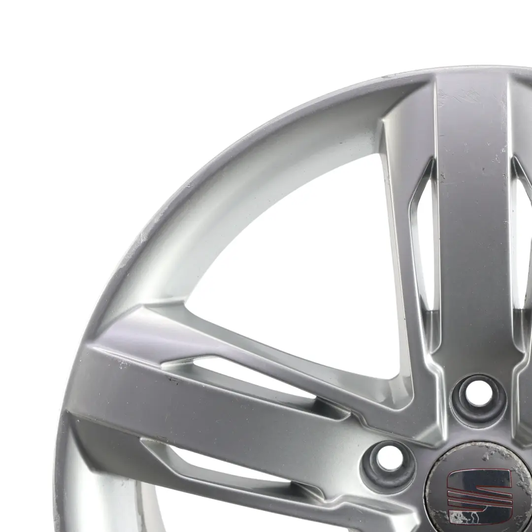 Seat Leon FR 1P Silberne Alufelge 18" 7.5J ET:51 Sternspeiche - SKU 1P0601025N-1 - Teilenummer 1P0601025N