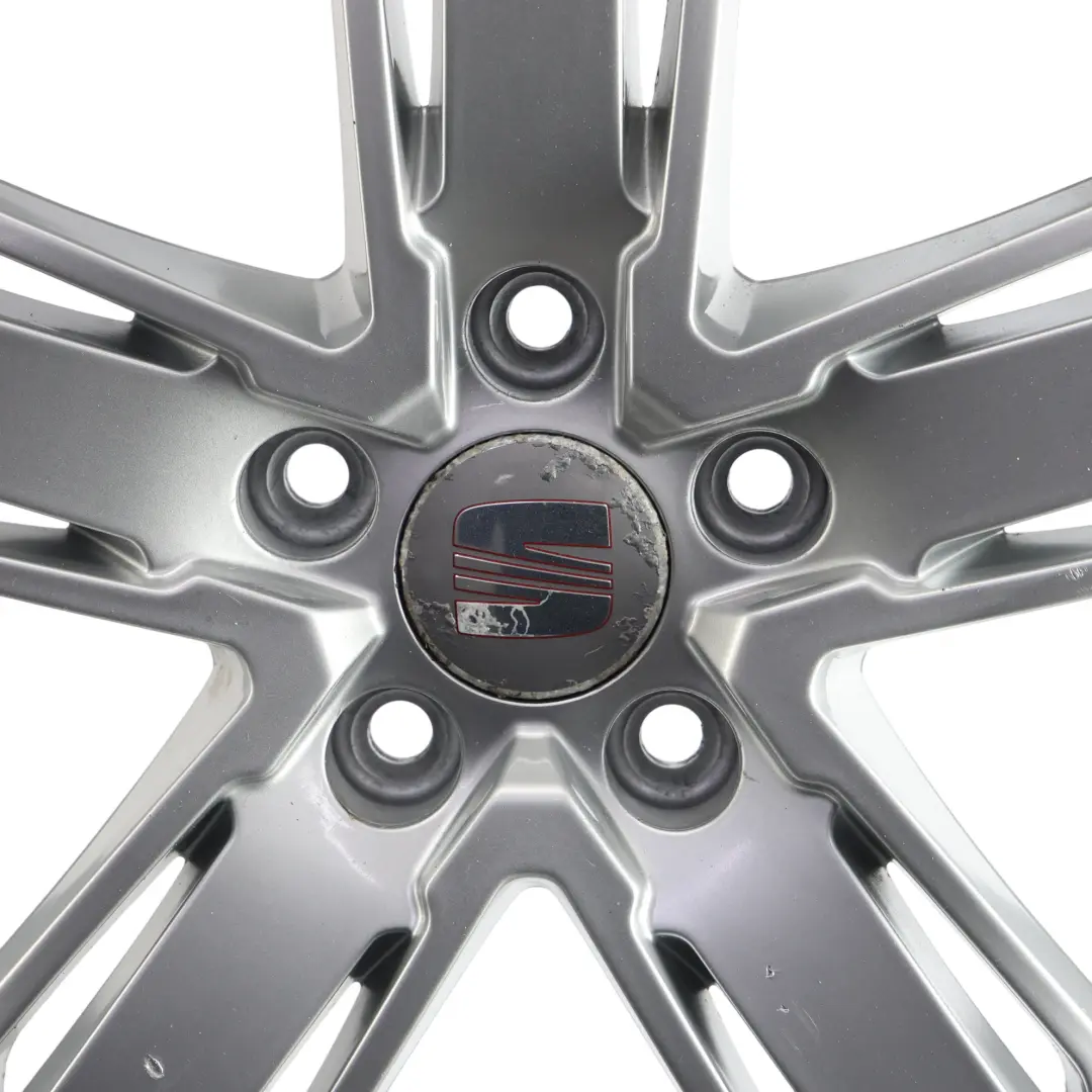 Seat Leon FR 1P Silberne Alufelge 18" 7.5J ET:51 Sternspeiche - SKU 1P0601025N-1 - Teilenummer 1P0601025N