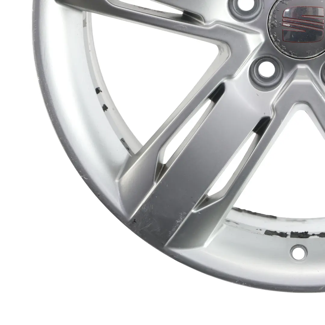Seat Leon FR 1P Silver Wheel Alloy Rim 18" 7.5J ET:51 Star Spoke - SKU 1P0601025N-3 - Part number 1P0601025N