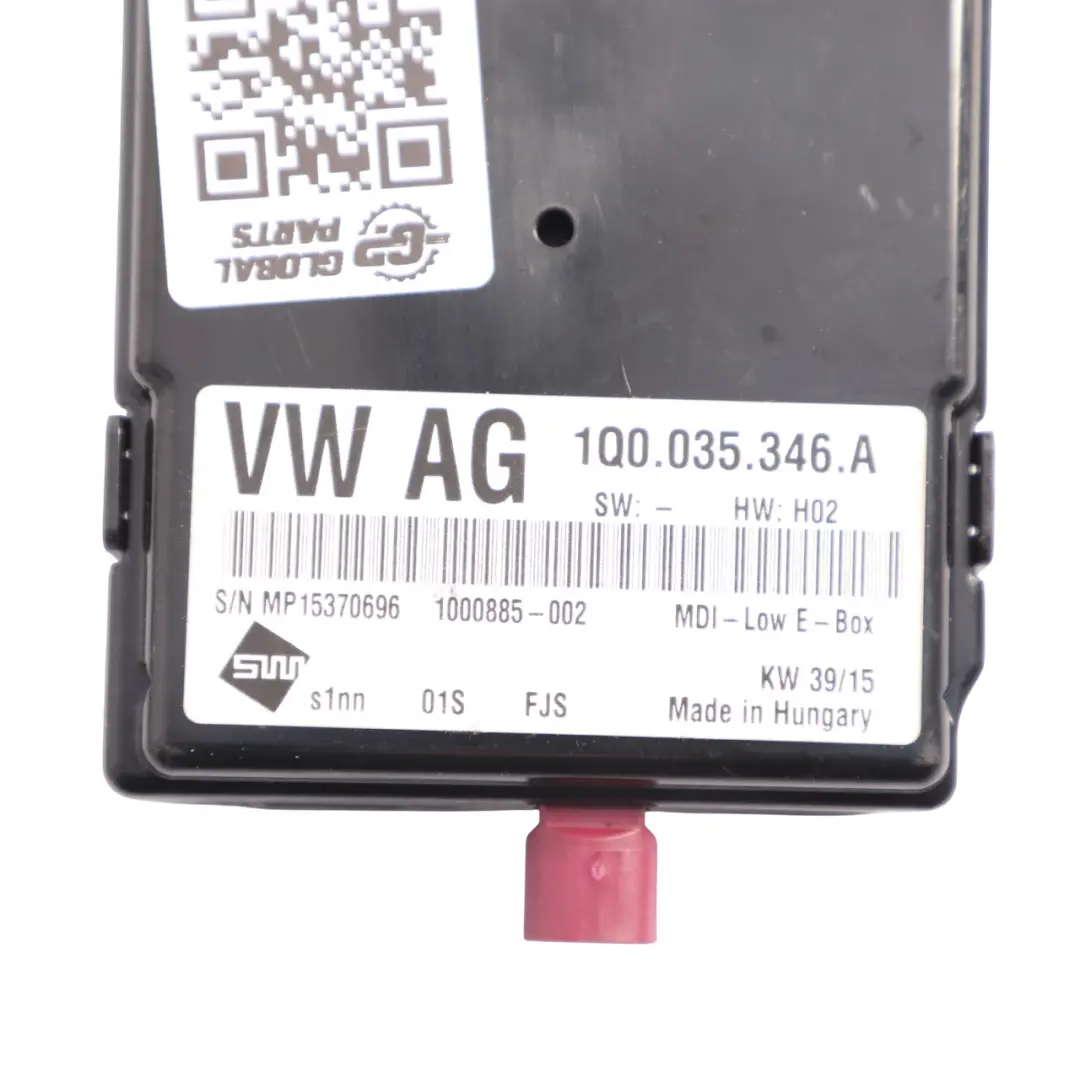 7N USB AUX MMI Multimedia Plug Control Module Panel to VW Sharan with Part number 1Q0035346A VW Sharan 7N USB AUX MMI Multimedia Plug Control Module Panel - SKU 1Q0035346A - Part number 1Q0035346A