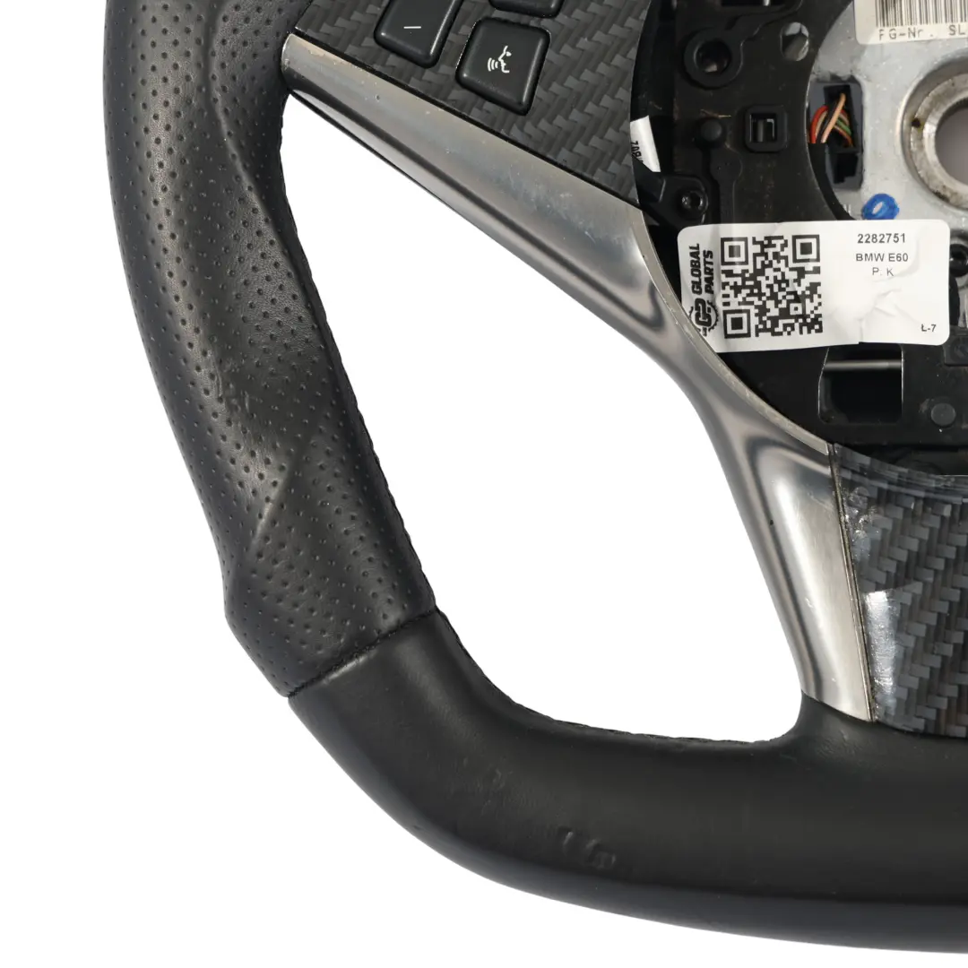 Lenkrad Schwarz Leder Flachboden Multifunktion für BMW E60 E61 E63 E64 mit Teilenummer 2282751 BMW E60 E61 E63 E64 Lenkrad Schwarz Leder Flachboden Multifunktion - SKU 2282751 - Teilenummer 2282751
