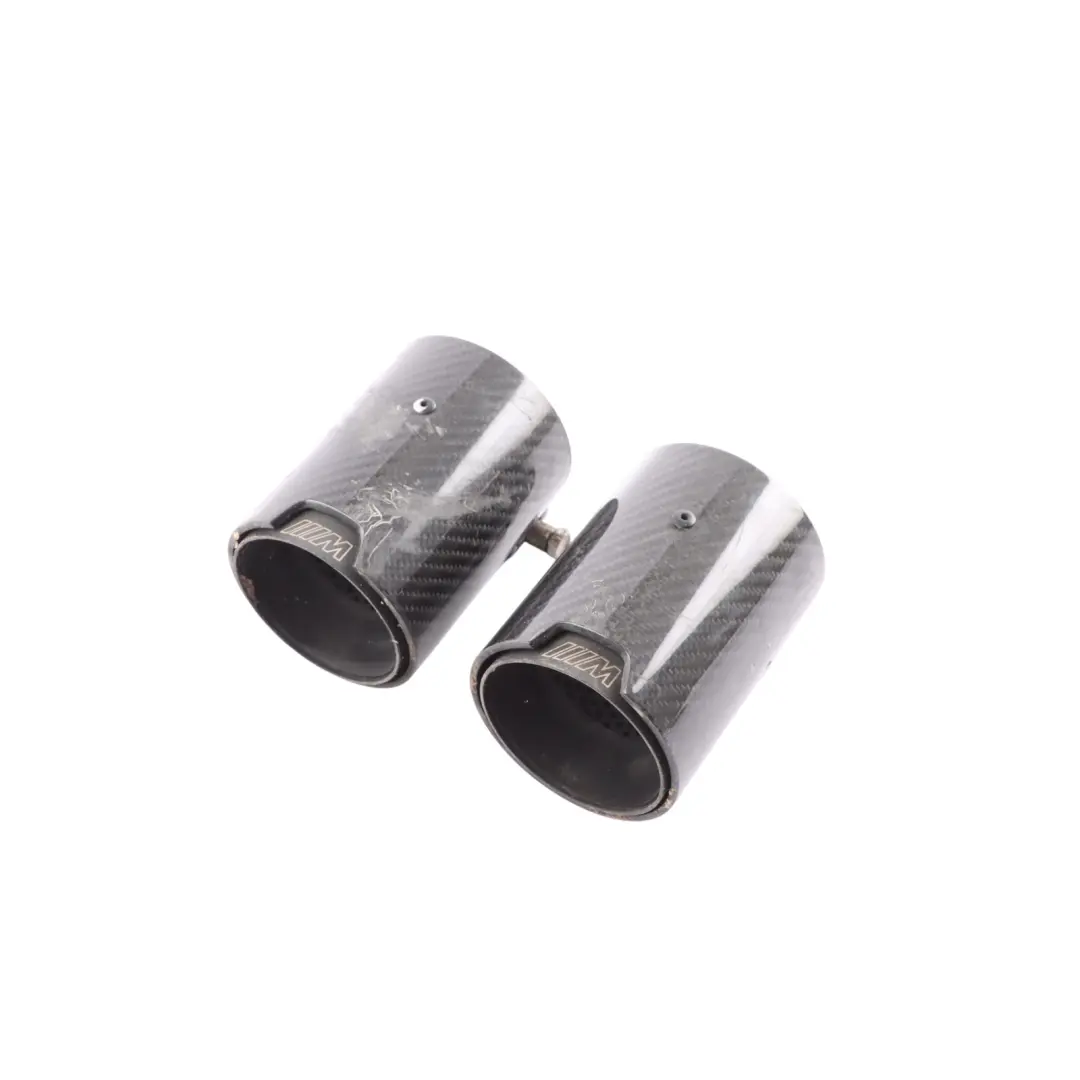 BMW F87 M2 F80 M3 F82 M4 M Performance Carbon Exhaust Tail Pipe SET - SKU 2468411-4 - Part number 2468411