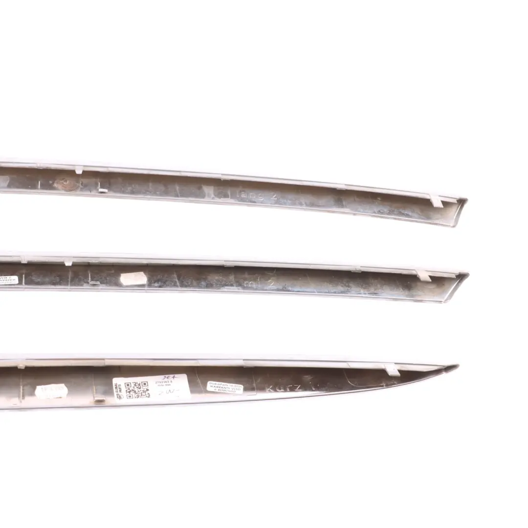 Front Grille Strip Trim Cover Panel Chrome SET to Mini Cooper R55 R56 R57 with Part number 2752363 Mini Cooper R55 R56 R57 Front Grille Strip Trim Cover Panel Chrome SET - SKU 2752363-5 - Part number 2752363