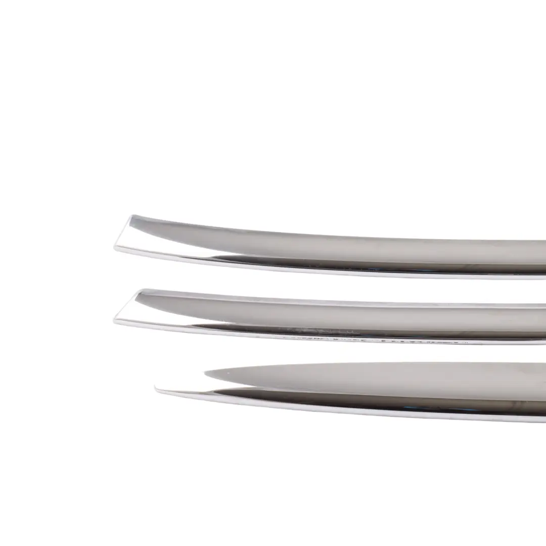 Front Grille Strip Trim Cover Panel Chrome SET to Mini Cooper R55 R56 R57 with Part number 2752363 Mini Cooper R55 R56 R57 Front Grille Strip Trim Cover Panel Chrome SET - SKU 2752363-5 - Part number 2752363