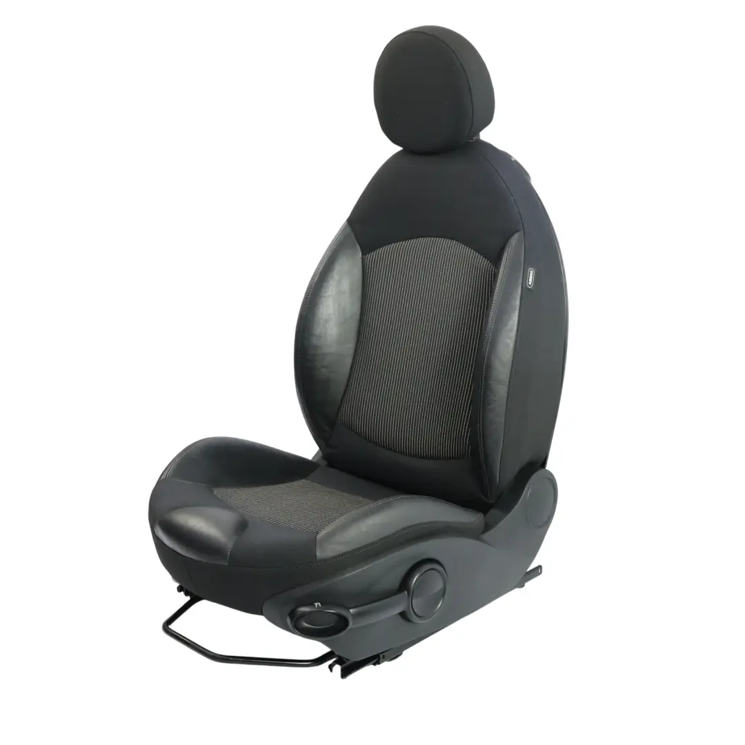 Front Seat Half Leather Heated Black Left N/S to Mini Cooper R55 R56 R57 Sport with Part number 2753491 Mini Cooper R55 R56 R57 Sport Front Seat Half Leather Heated Black Left N/S - SKU 2753491-1 - Part number 2753491