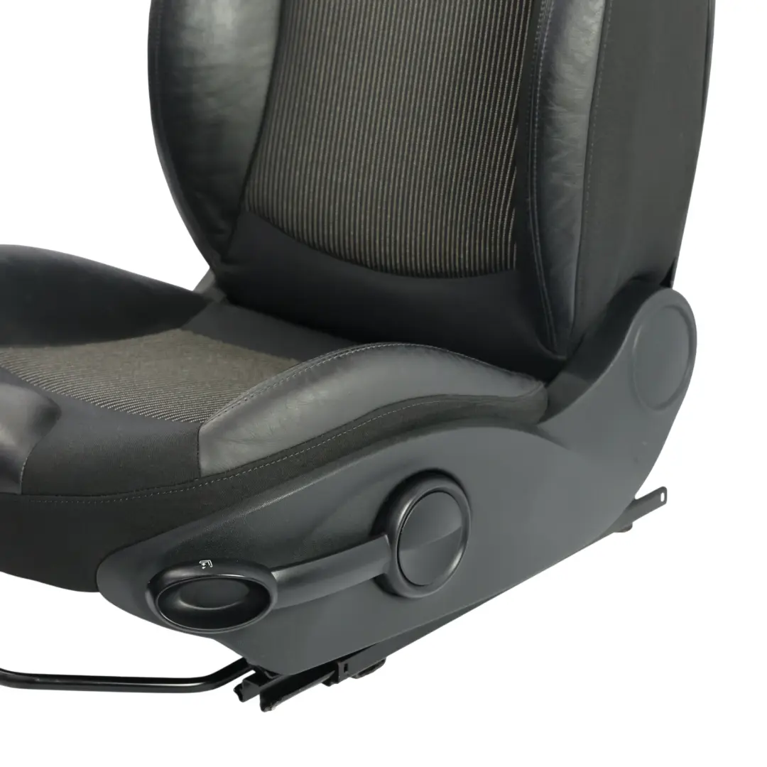 Mini Cooper R56 Sport Mezza Pelle Nero Interno Sedile Anteriore Sinistro N/S - SKU 2753491-1 - Numero di parte 2753491