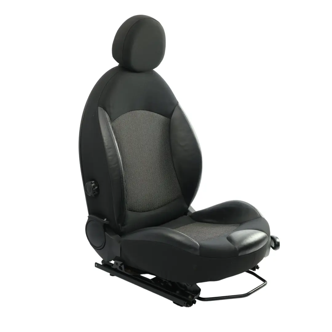 Mini Cooper R56 Sport Mezza Pelle Nero Interno Sedile Anteriore Sinistro N/S - SKU 2753491-1 - Numero di parte 2753491