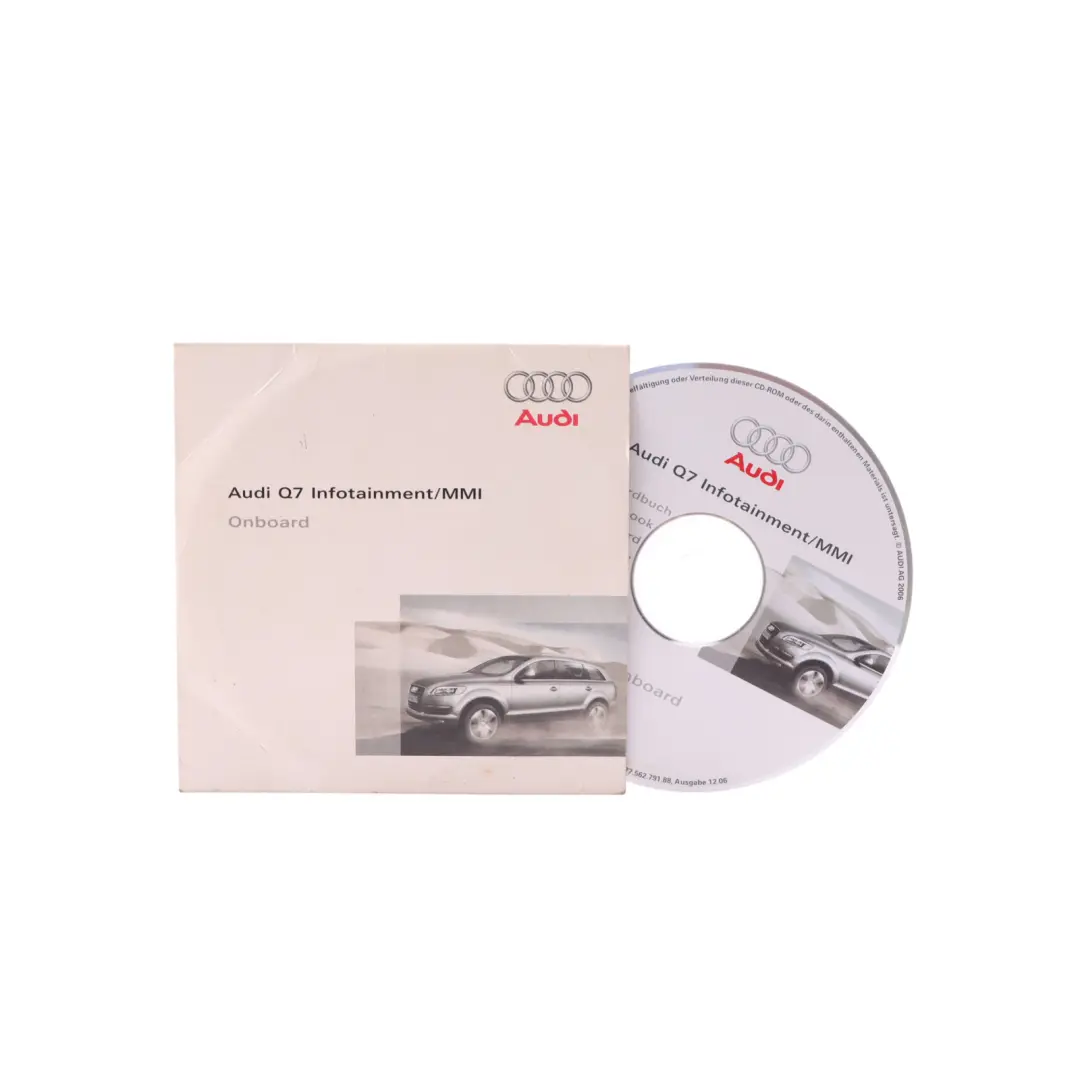 Audi Q7 4L Owner's Handbook Manual Service Booklet Pouch Case Wallet Set - SKU 28256274220 - Part number 28256274220