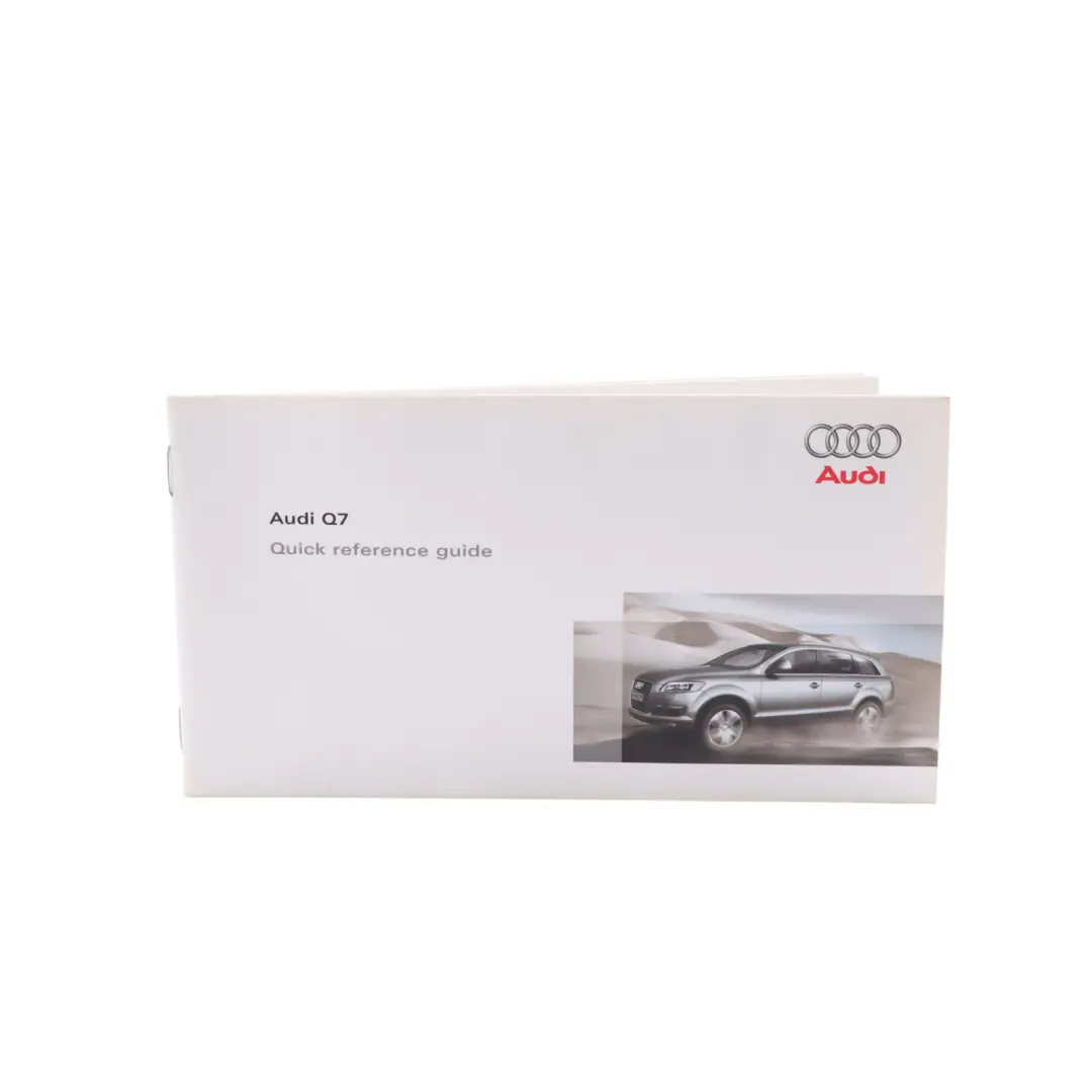 Audi Q7 4L Owner's Handbook Manual Service Booklet Pouch Case Wallet Set - SKU 28256274220 - Part number 28256274220