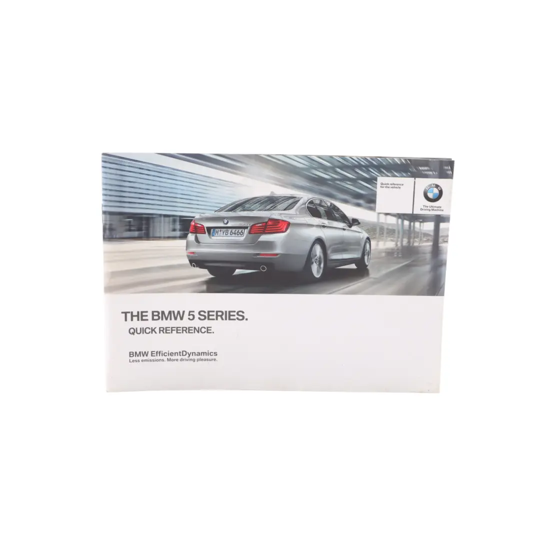 BMW F10 LCI Owner Handbook Book Instructions Manual Case Wallet Bookcase - SKU 2911155 - Part number 2911155