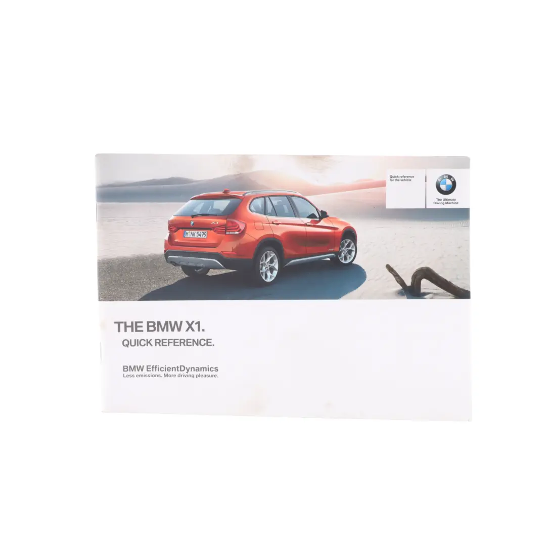 BMW X1 E84 Owner's Handbook Service Booklet Instructions Pouch Case Wallet - SKU 2914554 - Part number 2914554