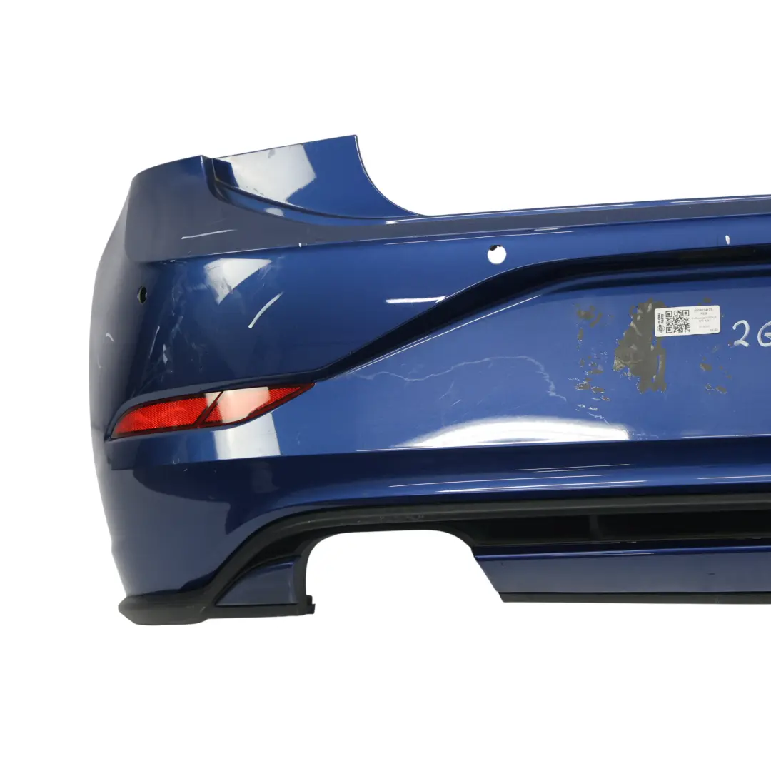 Volkswagen VW Polo Mk6 GTI Rear Bumper Trim Panel Cover Reef Blue Metallic - B5K - SKU 2GS807417T-REB - Part number 2GS807417T