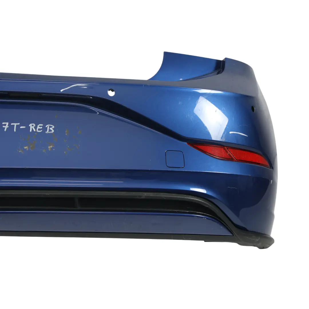 Volkswagen VW Polo Mk6 GTI Rear Bumper Trim Panel Cover Reef Blue Metallic - B5K - SKU 2GS807417T-REB - Part number 2GS807417T