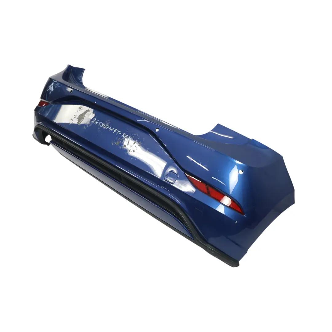 Volkswagen VW Polo Mk6 GTI Rear Bumper Trim Panel Cover Reef Blue Metallic - B5K - SKU 2GS807417T-REB - Part number 2GS807417T