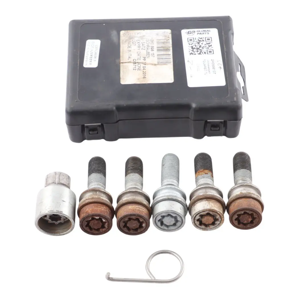 7L Locking Wheel Bolt Stud Nuts Set Kit M14 to VW Volkswagen Touareg with Part number 2H0698137 VW Volkswagen Touareg 7L Locking Wheel Bolt Stud Nuts Set Kit M14 - SKU 2H0698137 - Part number 2H0698137