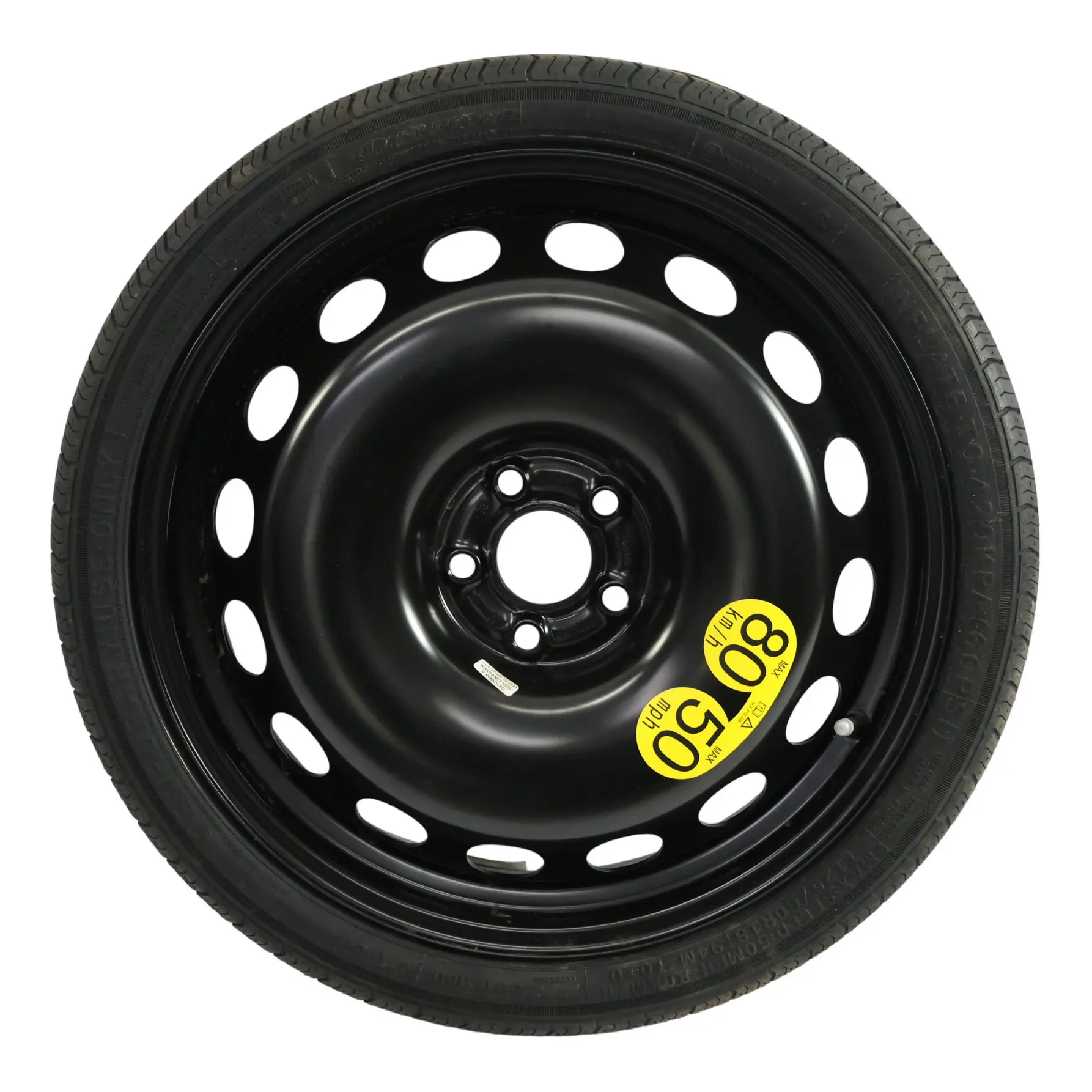 VW Polo Mk6 Roue De Secours Compacte En Acier R18 3,5J ET:38 125/60 2Q0601027AR