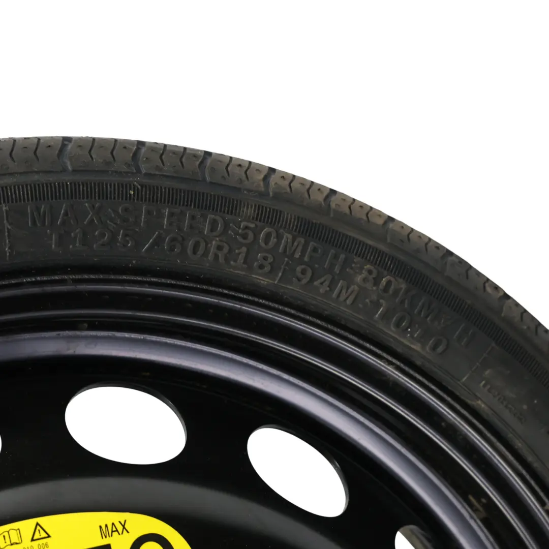 Mk6 Roue De Secours Compacte En Acier R18 3,5J ET:38 125/60 pour VW Polo à propos du numéro de pièce 2Q0601027AR VW Polo Mk6 Roue De Secours Compacte En Acier R18 3,5J ET:38 125/60 - SKU 2Q0601027AR - Numéro de pièce 2Q0601027AR