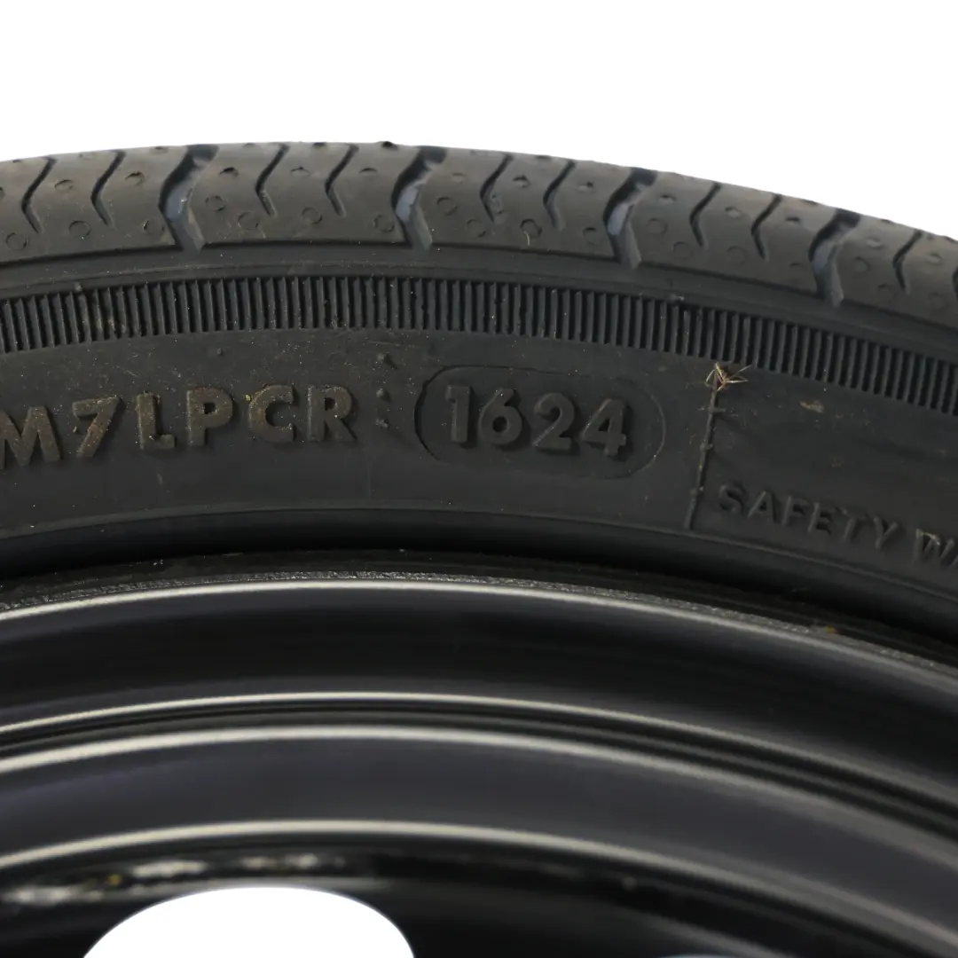 Mk6 Spare Space Saver Wheel Steel R18 3.5J ET:38 125/60 to VW Polo with Part number 2Q0601027AR VW Polo Mk6 Spare Space Saver Wheel Steel R18 3.5J ET:38 125/60 - SKU 2Q0601027AR - Part number 2Q0601027AR